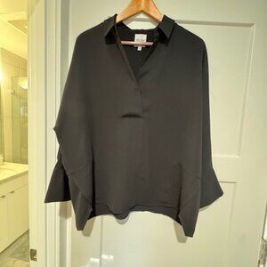 Women's Nic + Zoe oversized black blouse, size L
